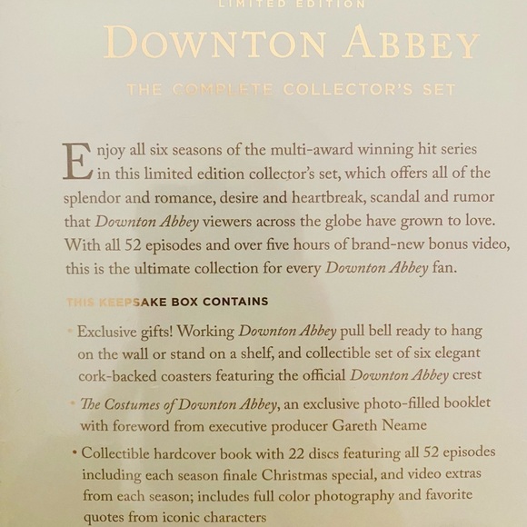 NEW/Sealed Downton Abbey Complete Collector’s Set - Limited Edition. UK Edition - Picture 5 of 7